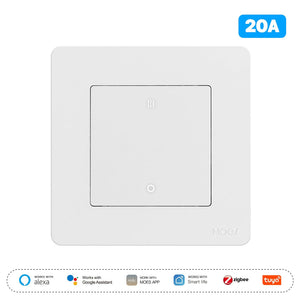 Star Ring ZigBee Smart Double Pole Heater/AC Switch - 20A High Load with Energy Monitor, 230V EU Standard, Works with Alexa & Google Home, Tuya/Smart Life App, Requires ZigBee Hub, for Water Heaters & AC Units