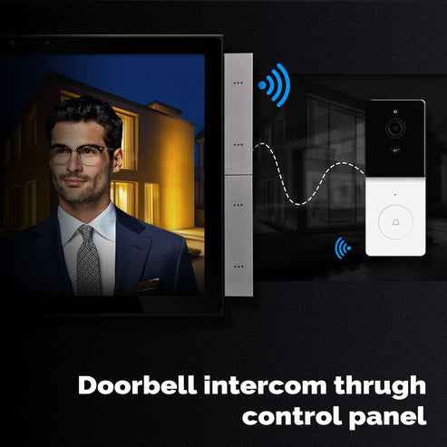 Tuya 10.1-Inch Smart Control Panel Max - Touch Screen Home Automation Hub with BLE/Zigbee Gateway, Works with Alexa & Google Home, Smart Life App, Wall-Mounted Central Control for Lights/Thermostats