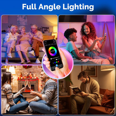 Tuya GU10 Matter Smart Bulb, 5W RGB+CCT Color Changing (2700K-6500K), WiFi & Matter Compatible, Works with Alexa/Google/HomeKit, Dimmable LED Spotlight, Voice & App Control, 16 Million Colors