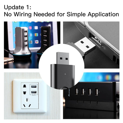 Tuya Smart WiFi IR+RF Remote Controller - Universal Wireless USB Hub for TV, AC, Fan, Set-Top Box | Works with Alexa & Google Home, No Hub Needed, Smart Life App Control, Voice & App Commands