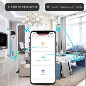 Tuya Smart WiFi IR+RF Remote Controller - Universal Wireless USB Hub for TV, AC, Fan, Set-Top Box | Works with Alexa & Google Home, No Hub Needed, Smart Life App Control, Voice & App Commands