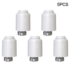 WiFi Smart Thermostatic Radiator Valve (TRV) - Programmable Heating Thermostat with Rotatable Screen, Anti-Scale Mode, Works with Alexa/Google Home, Digital Temperature Control