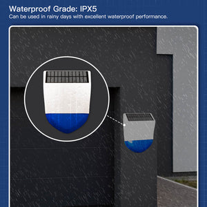 Tuya Smart WiFi/Zigbee Alarm Siren - Outdoor Security Alarm with Solar Charging, IPX5 Waterproof, 110dB Loud Siren, Works with Alexa/Google Home, Rechargeable Battery