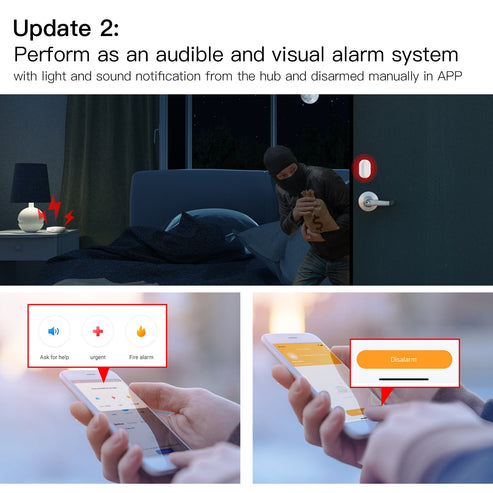 Smart Wired Multi-mode Gateway - ZigBee WiFi Bluetooth Mesh Hub with Away/Home Security Modes, Works with Alexa & Google Home, Ethernet Hub for Smart Lights/Sensors