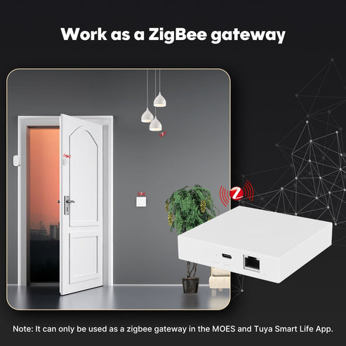 Tuya Zigbee & Matter Smart Hub - Universal Thread Gateway for Smart Home, Works with Alexa/Google Home, Bridge for Matter/Zigbee Devices, No Hub Required