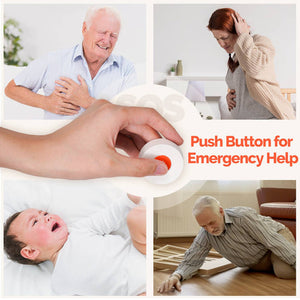 Tuya ZigBee SOS Emergency Button - Smart Panic Alarm for Elderly & Children, Wireless Help Alert with 2MQTT Setup, Works with Alexa/Google Home, Caregiver Notification System