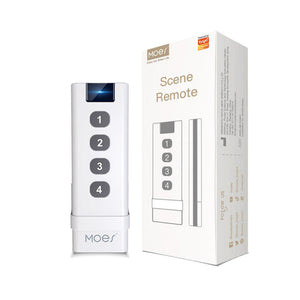 Tuya ZigBee Wireless Smart Scene Switch (4-Gang) - Remote Control for Smart Lights & Devices, Point-to-Point Control, Works with Alexa/Google Home, No Hub Required, ZigBee 3.0 Certified