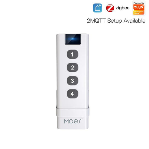 Tuya ZigBee Wireless Scene Switch - 4 Gang Remote Control, Point to Point Smart Switch, Works with Alexa/Google Home, Hub Required, Smart Home Automation