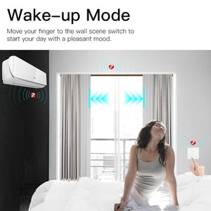 ZigBee Smart 9-Scene Push Button Switch - Battery Powered, Mechanical Multi-Control, Works with Alexa/Google Home, Hub Required, Smart Home Automation Switch