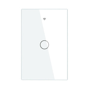 Glass Switch Panel Cover - 1/2/3/4 Gang Wall Plate - US & EU Version (Panel Only, No Switch Included) - Tempered Glass Wall Plate for Light Switches - Modern Sleek Design for Home & Office