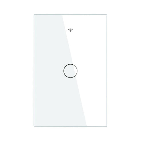 Glass Switch Panel Cover - 1/2/3/4 Gang Wall Plate - US & EU Version (Panel Only, No Switch Included) - Tempered Glass Wall Plate for Light Switches - Modern Sleek Design for Home & Office