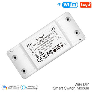 WiFi Smart Switch DIY Module - 16A Electric Current/Voltage/Power Monitor - Universal Energy Meter with Real-Time Tracking - Works with Alexa, Google Home & Smart Life App - No Hub Required