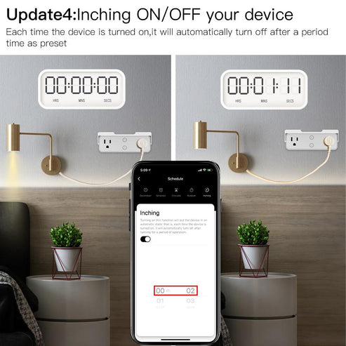 WiFi Smart Outlet Extender with Night Light | 3-Outlet Multi Plug Socket & Shelf | Works with Alexa & Google Home | Adjustable Light Modes & Relay Status | No Hub Required | 15A/1875W | 2.4GHz WiFi | US Version