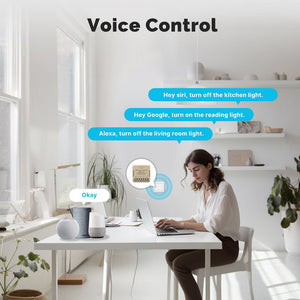 WiFi Matter Mini Smart Switch Module - Relay Timer for Lights & Appliances, DIY Home Automation, Works with Alexa/Google/HomeKit, No Hub Required, 10A 120V/240V, Smart Life & Tuya Compatible