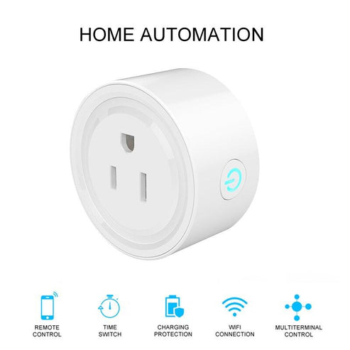 Smart Plug WiFi Outlet - US Version | No Hub Required | Works with Alexa & Google Home | Energy Monitoring | Timer & Schedule | 15A/1875W | 2.4GHz WiFi | Remote Control via App