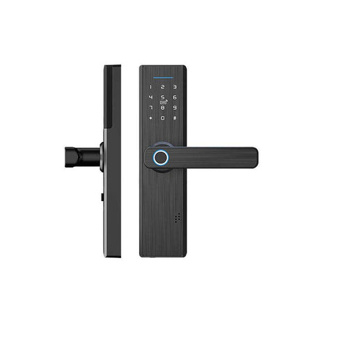 WiFi Smart Door Lock with Fingerprint Entry - Keyless Security Lock with Multiple Unlocking Methods (App/Password/Card/Key), Remote Access, Auto-Lock, Works with Alexa & Google Home