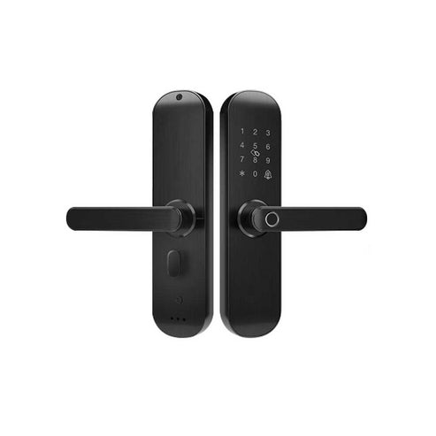 WiFi Smart Door Lock with Fingerprint Entry - Keyless Security Lock with Multiple Unlock Methods (App/Code/Card/Key), Remote Access, Auto-Lock, Works with Alexa & Google Home, Anti-Tamper Alarm