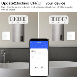 WiFi Smart Boiler Touch Switch – Single Pole, Neutral Wire Required, 20A 100-240V, EU Version, Works with Alexa & Google Home, App Control, No Hub Needed, for Water Heater & HVAC Systems