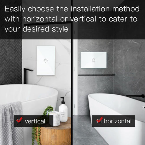 WiFi Smart Boiler Touch Switch – Single Pole, Neutral Wire Required, 20A 100-240V, Works with Alexa & Google Home, Remote Control via App, No Hub Needed, for Water Heater & HVAC Systems (US Standard)