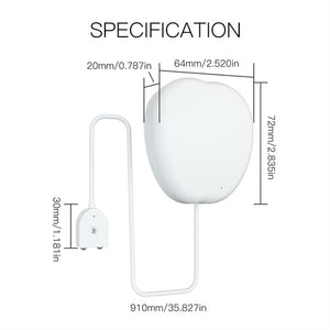 WiFi Smart Water Leak Detector - Flood Sensor Alarm with Real-Time App Alerts, Wireless Moisture & Pipe Leakage Sensor, Works with Alexa & Google Home for Home Security