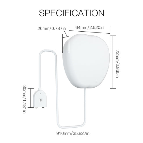 WiFi Smart Water Leak Detector - Flood Sensor Alarm with Real-Time App Alerts, Wireless Moisture & Pipe Leakage Sensor, Works with Alexa & Google Home for Home Security