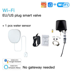 WiFi Smart Water Leak Detector - Flood Sensor Alarm with App Alerts, Wireless Moisture & Pipe Leakage Sensor for Home, Works with Alexa & Google Home, Smart Life/Tuya Compatible, Battery Powered
