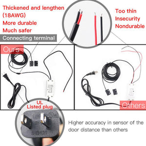 WiFi Smart Garage Door Opener Controller – Wireless Remote Control Relay DIY Module, Works with Alexa & Google Home, No Hub Required, Smartphone App Control, for iOS Android