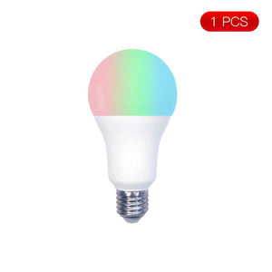 WiFi Smart LED Light Bulb, 14W RGB + CCT Color Changing Bulb, Dimmable, Compatible with Alexa & Google Home, Energy Saving, Timer Function, Works with Smartphone App, Voice Control, Soft White to Multicolor