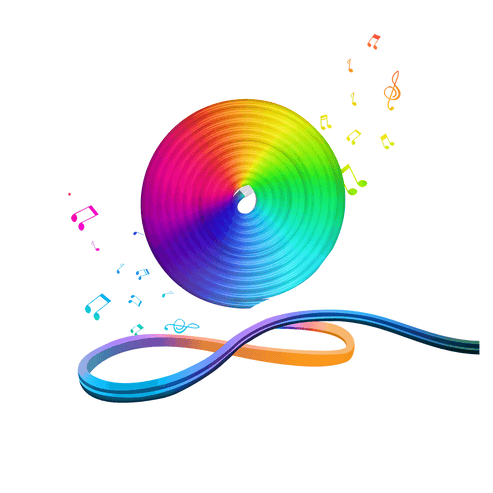 WiFi Smart LED Neon Light Strip 16.4ft - RGB Color Changing LED Tape Lamp with App Control, Music Sync, DIY Bendable Design for TV Backlight, Bedroom, Home Decor, Parties (Works with Alexa & Google Home)