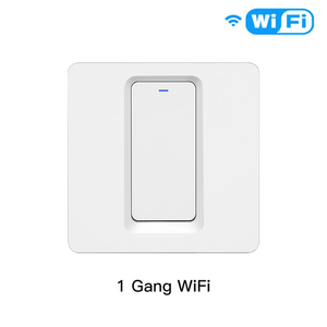 WiFi Smart Light Switch - Push Button, Neutral Wire Optional (Capacitor Required), 220-240V EU Standard, Works with Alexa & Google Home, Remote Control