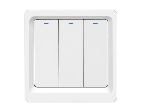 WiFi Smart Light Switch - Push Button, Neutral Wire Optional (Capacitor Required), 220-240V EU Standard, Works with Alexa & Google Home, Remote Control