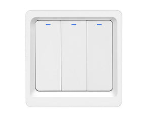 WiFi Smart Light Switch - Push Button, Neutral Wire Optional (Capacitor Required), 220-240V EU Standard, Works with Alexa & Google Home, Remote Control