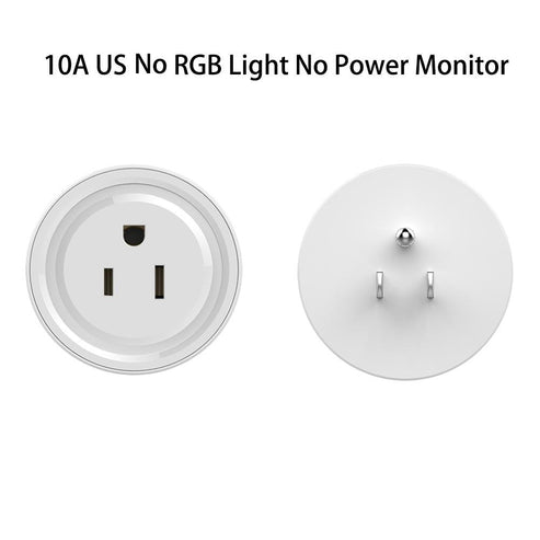 WiFi Smart Plug Outlet, Smart Power Socket with Energy Monitoring & RGB Light, Works with Alexa & Google Home, Wireless Remote Control, Timer & Schedule, No Hub Required, 2.4GHz WiFi Only (15A/1800W)