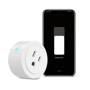 WiFi Smart Plug with Brightness Control - US Version | Dimmable Outlet with Timer & Scheduling | Works with Alexa & Google Home | No Hub Required | 2.4GHz WiFi | 15A/1875W | Remote App Control