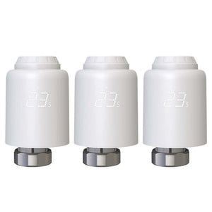 WiFi Smart Thermostatic Radiator Valve (TRV) - Programmable Heating Thermostat with Rotatable Screen, Anti-Scale Mode, Works with Alexa/Google Home, Digital Temperature Control