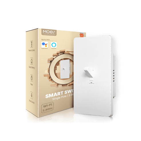 WiFi Smart Light Switch US - Toggle Style, Neutral Wire Required, 3-Way Compatible, Works with Alexa/Google/HomeKit, App & Voice Control, UL Certified