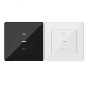 WiFi Smart Curtain Switch - Touch Control for Motorized Curtains & Roller Blinds, Works with Alexa/Google Home, EU Standard Design, No Hub Required, Neutral Wire Needed (220-240V)
