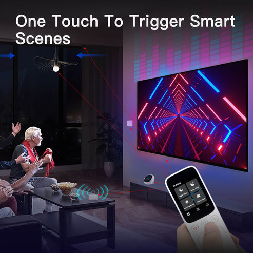 Tuya WiFi Smart Central Control Panel - 5-Inch Wireless Touch Screen Handheld IR Remote Controller for AC/TV/Fan, Works with Alexa & Google Home, Smart Life App, No Hub Required