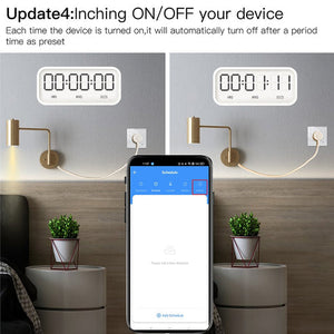 WiFi Smart Wall Socket with Glass Panel - EU Plug, Power Monitor, Touch Control, Relay Status Light, Works with Alexa/Google Home, Energy Tracking, Adjustable Modes (No Hub Required)