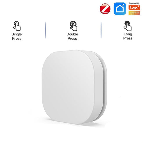 ZigBee IP55 Waterproof Smart Button Scene Switch - Wireless Remote Dimmer, Battery Powered, Works with Alexa/Google Home, Hub Required for Outdoor/Indoor Smart Lighting Control