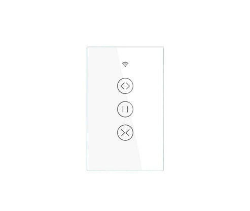 ZigBee & RF433 Smart Curtain Blinds Shutter Touch Switch – Neutral Wire Required, Works with Alexa/Google Home, SmartThings, Hub Required, Multi-Control, US Version (Timers & Remote Control)
