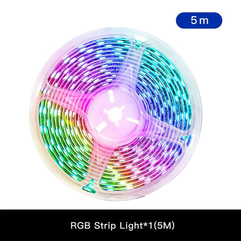 MOES ZigBee RGB+CCT LED Strip Light 16.4ft, Multicolor Tunable White Strip Lights, Smart LED Controller with Brightness Adjustment, Works with Alexa, Google Home, SmartThings, Home Assistant (Hub Required)