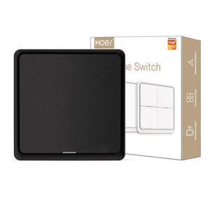 ZigBee Light Switch, Battery-Powered Wireless Smart Switch, Multi-Control Push Button for Smart Home, Scene Switches, Compatible with Alexa, Google Home, Hub Required (No Wiring Needed)