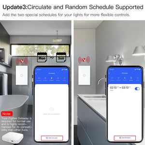 ZigBee Smart Boiler Touch Switch – Water Heater Switch, Single Pole, Neutral Wire Required, 20A/40A, 100-240V, Works with Alexa, Google Home & SmartThings, Hub Required, Remote Control & Scheduling (US Standard)