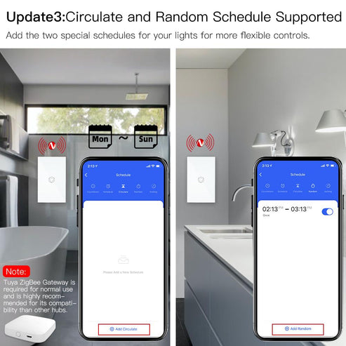 ZigBee Smart Boiler Touch Switch – Water Heater Switch, Single Pole, Neutral Wire Required, 20A/40A, 100-240V, Works with Alexa, Google Home & SmartThings, Hub Required, Remote Control & Scheduling (US Standard)