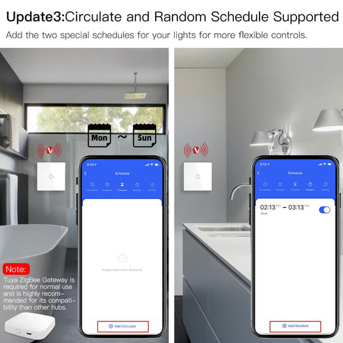 ZigBee Smart Boiler Touch Switch – Water Heater Switch, 20A 230V, Single Pole, Neutral Wire Required, EU Version, Works with Alexa, Google Home & SmartThings, Hub Required, App Control & Timer