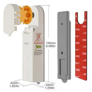 ZigBee Smart Motor for Roller Blinds/Shades – DIY Motorized Drive, AM43 Compatible, 2MQTT Setup, Works with Alexa/Google Home, No Hub Required (Battery-Powered, Easy Installation)