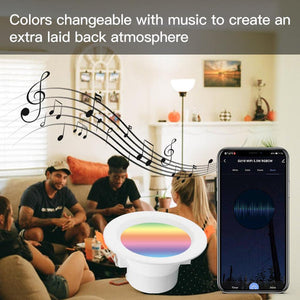 MOES ZigBee Smart Downlight, Round Recessed RGB+CCT (2700K-6500K), Dimmable LED Spot Light, Works with Alexa/Google/SmartThings, Party Lighting, 5W/7W, Voice & App Control