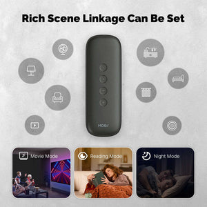 ZigBee Smart Scene Switch - Wireless Remote Control with 12 Customizable Scenarios, Portable Push Button Switch for Smart Home, Works with Alexa/Google Home via ZigBee Hub (No Wiring Needed)