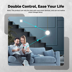 ZigBee Smart Scene Switch - Wireless 12-Scenario Remote Control, Portable Button Controller for Smart Lights/Devices, Works with Alexa & Tuya/Smart Life, No Hub Required